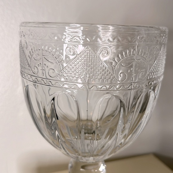 Ralph Lauren Emma Pattern VTG Glass Goblets Set of 4 in Original Box - Picture 4 of 8